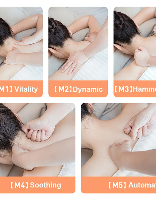 Load image into Gallery viewer, PGG Folding Portable Neck Massager 5 Modes Massage Pulse Infrared
